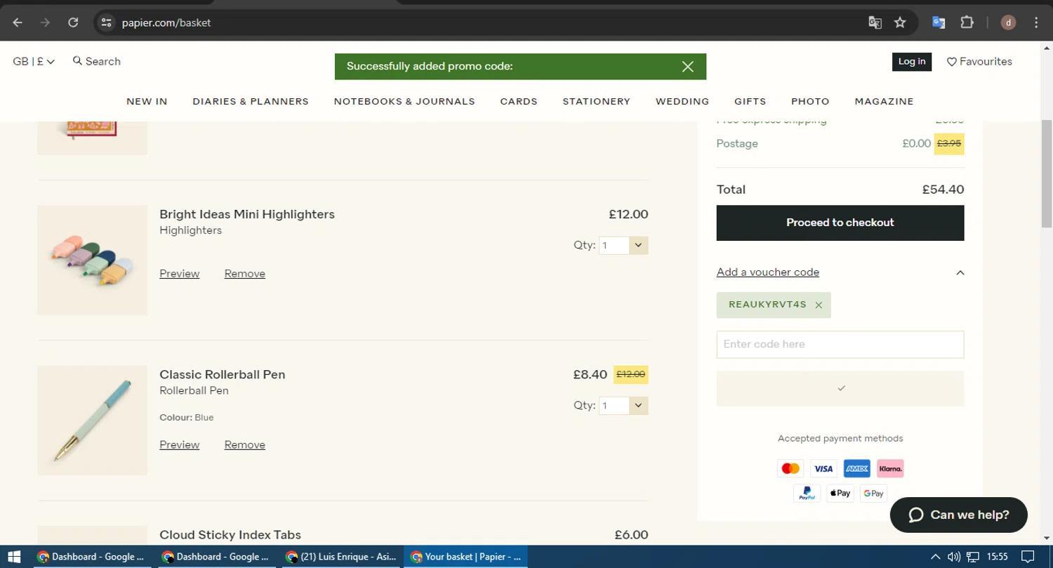 How to apply Papier coupon code